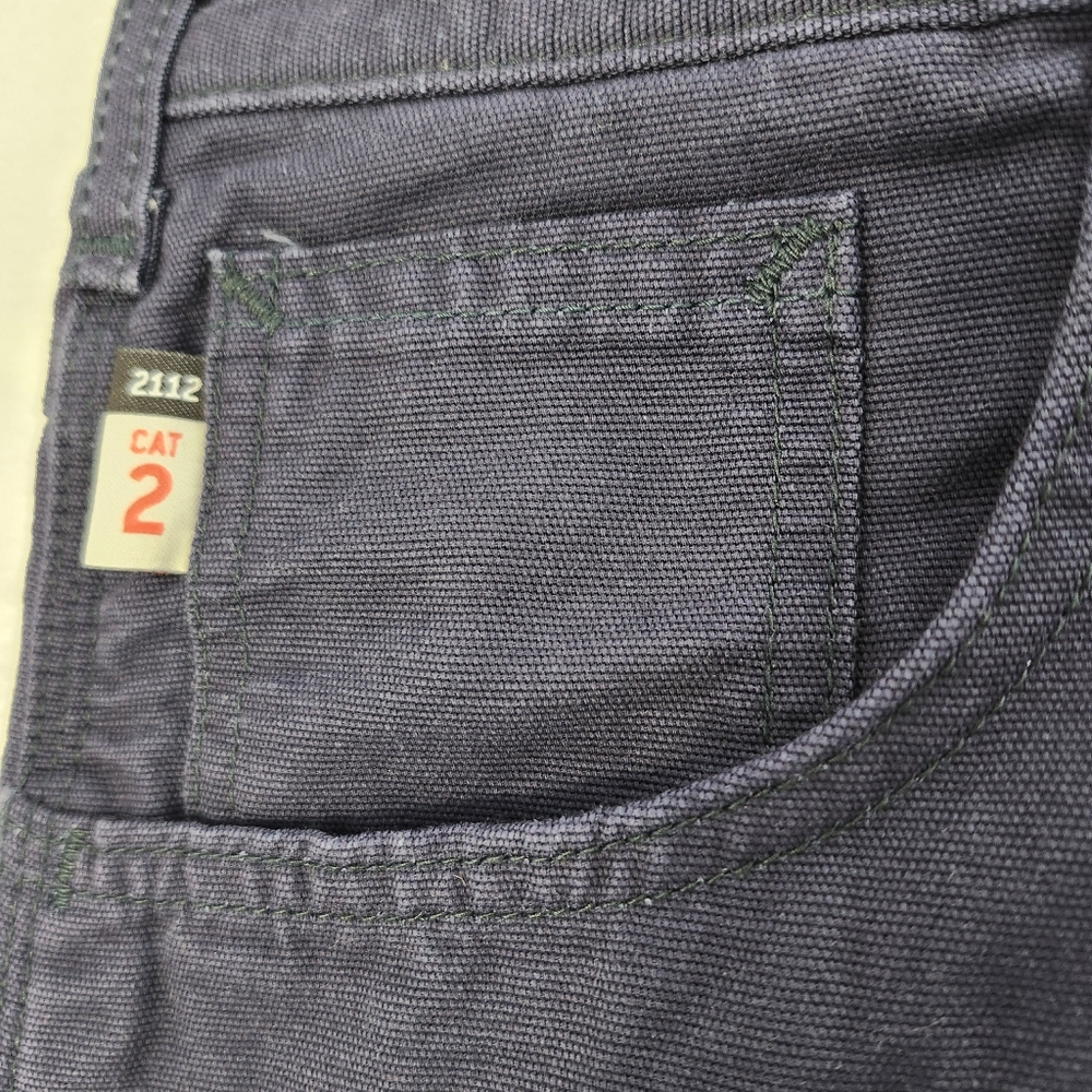 CARHARTT FR CAT Canvas Utility Work Pants Original Fit Navy Men's 38x30 NWT - Picture 8 of 16